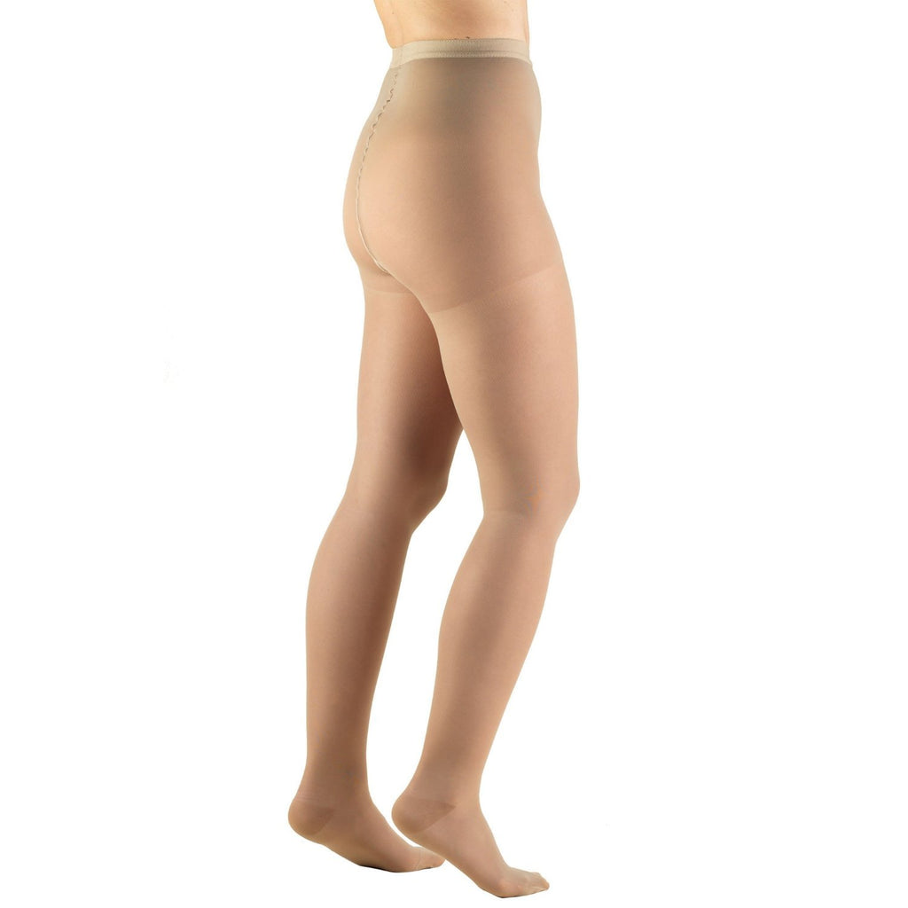 Truform Sheer Compression Pantyhose 30-40 mmHg Womens Shaping Tights 20  Denier Black Medium Medium Black