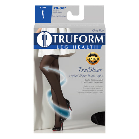 (1764, 1774, & 0264) Ladies' Sheer Thigh High Closed Toe Stockings