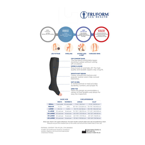 0675 / Knee High Zipper Compression Socks