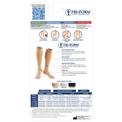 Anti-Embolism Knee High Open Toe