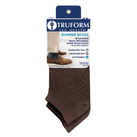1904 / Summer Socks, Men's Microfiber Ankle Dress Socks