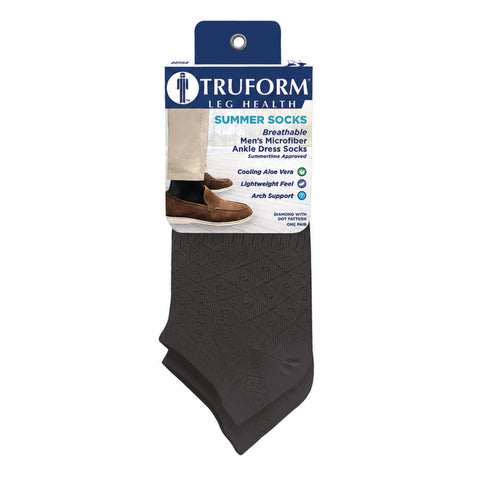 1904 / Summer Socks, Men's Microfiber Ankle Dress Socks