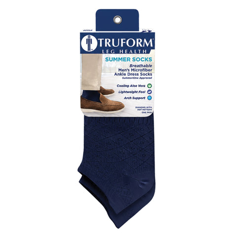 1904 / Summer Socks, Men's Microfiber Ankle Dress Socks
