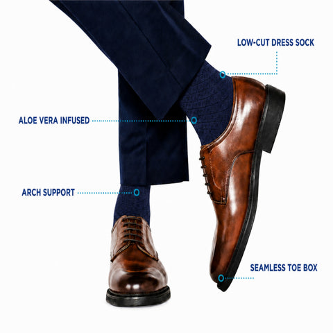 1904 / Summer Socks, Men's Microfiber Ankle Dress Socks