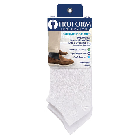 1904 / Summer Socks, Men's Microfiber Ankle Dress Socks