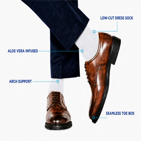 1904 / Summer Socks, Men's Microfiber Ankle Dress Socks