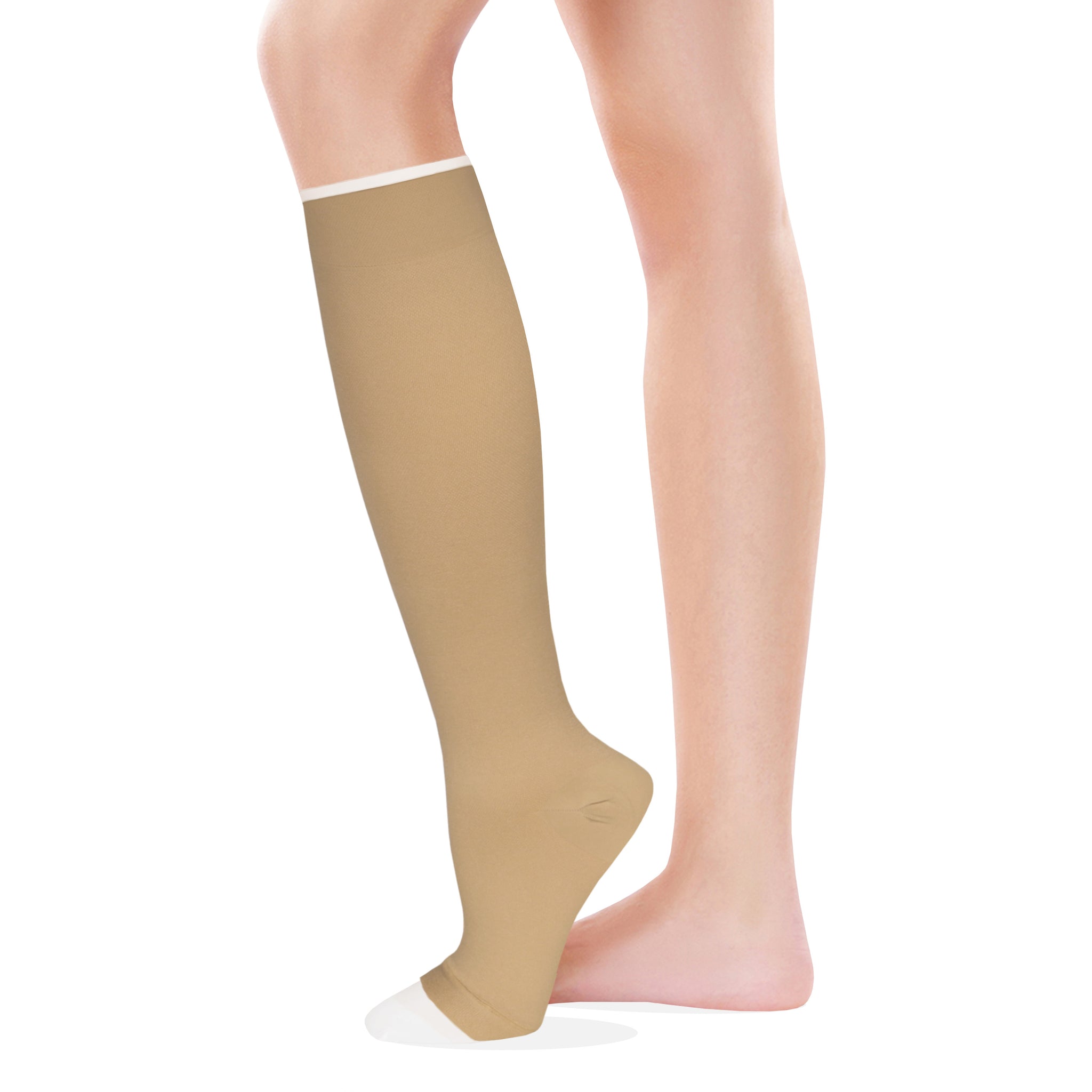 Knee High Open Toe Medical Stockings