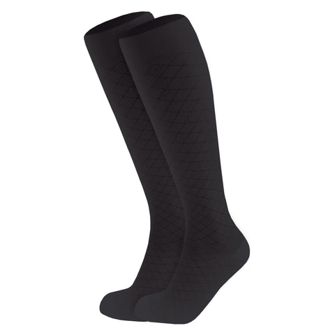 1990 / Knee High / Diamond Pattern / Unisex Socks