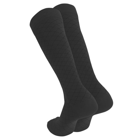 1990 / Knee High / Diamond Pattern / Unisex Socks