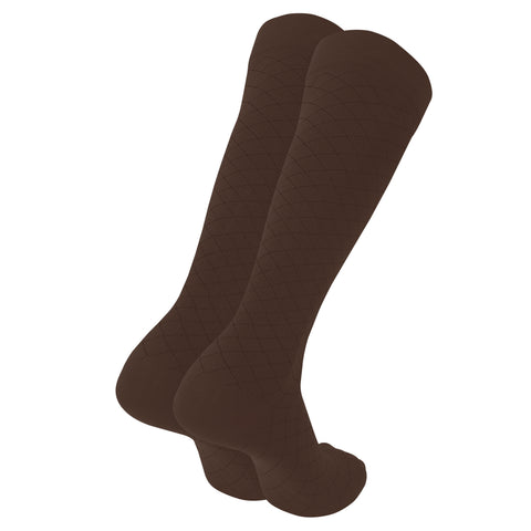 1990 / Knee High / Diamond Pattern / Unisex Socks