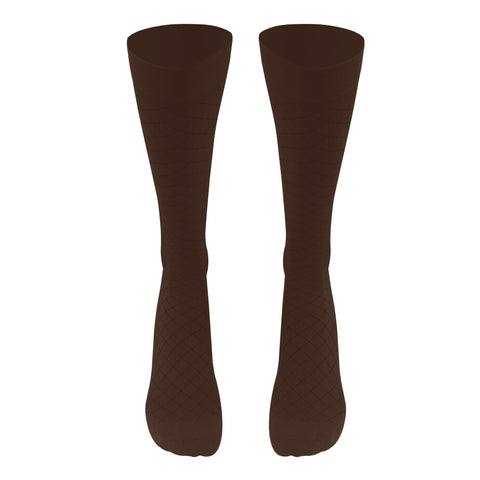 1990 / Knee High / Diamond Pattern / Unisex Socks