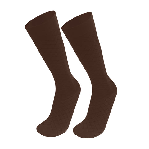 1990 / Knee High / Diamond Pattern / Unisex Socks