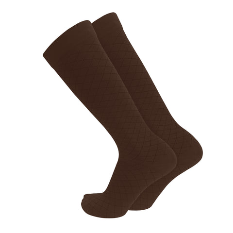 1990 / Knee High / Diamond Pattern / Unisex Socks