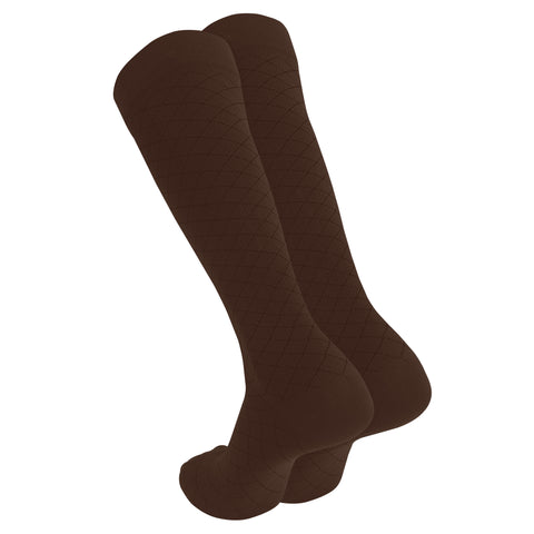 1990 / Knee High / Diamond Pattern / Unisex Socks