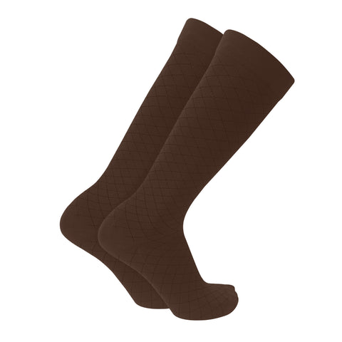 1990 / Knee High / Diamond Pattern / Unisex Socks