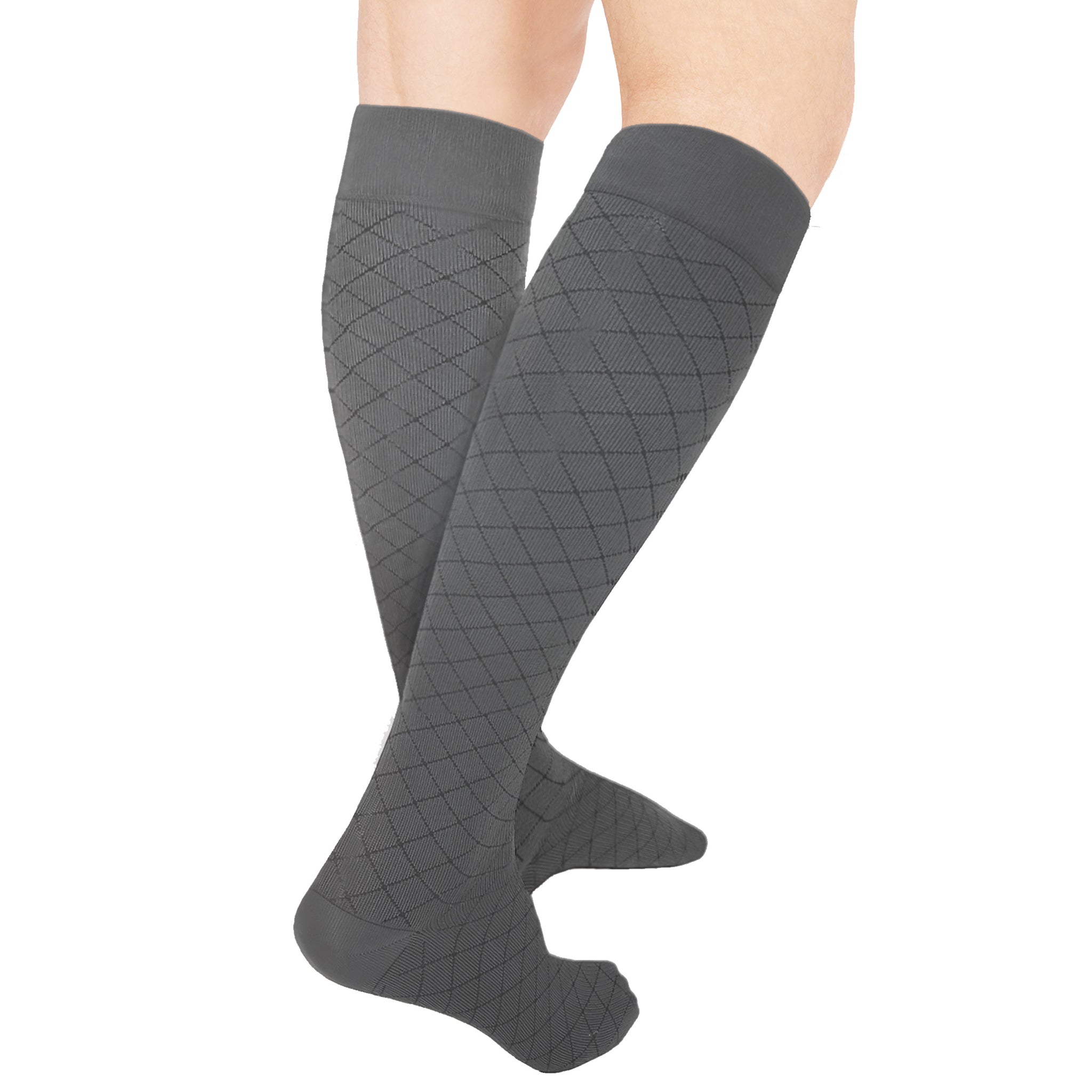 1990 / Knee High / Diamond Pattern / Unisex Socks