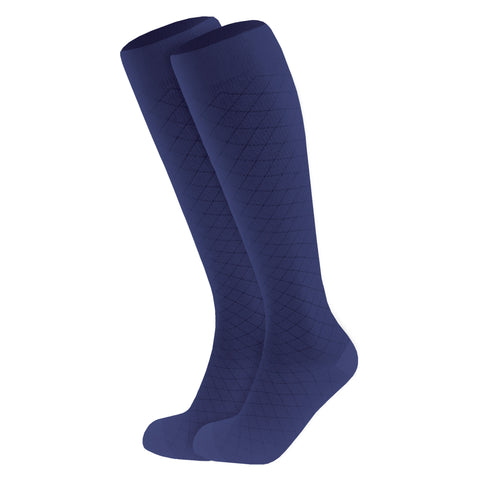 1990 / Knee High / Diamond Pattern / Unisex Socks