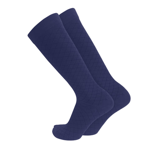 1990 / Knee High / Diamond Pattern / Unisex Socks