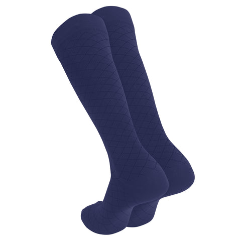 1990 / Knee High / Diamond Pattern / Unisex Socks