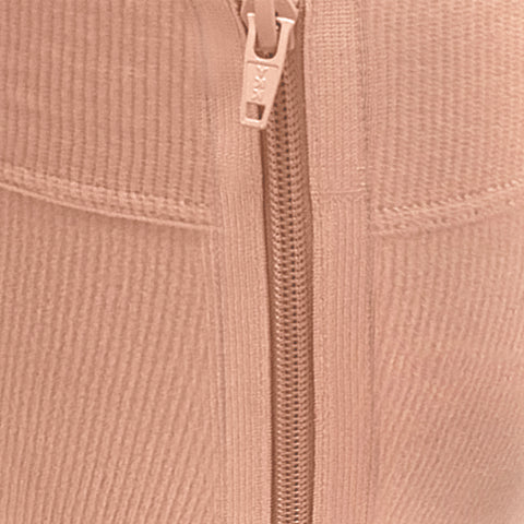 6665 / Knee High Zipper Compression Socks, Open Toe