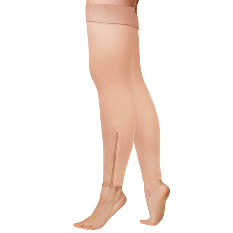 0678BG / Thigh High / Zipper Compression Stockings / Unisex