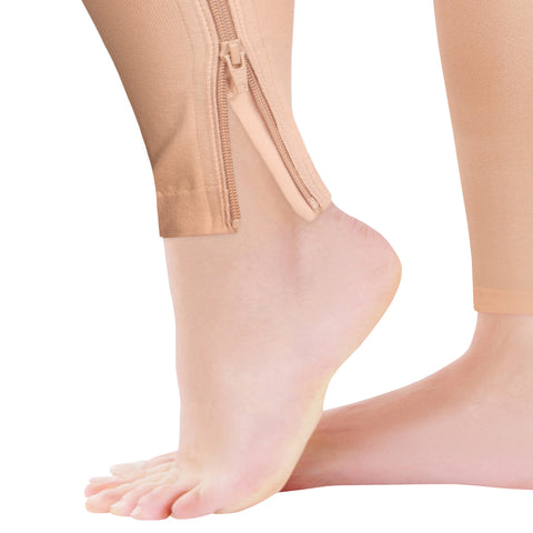 0678BG / Thigh High / Zipper Compression Stockings / Unisex