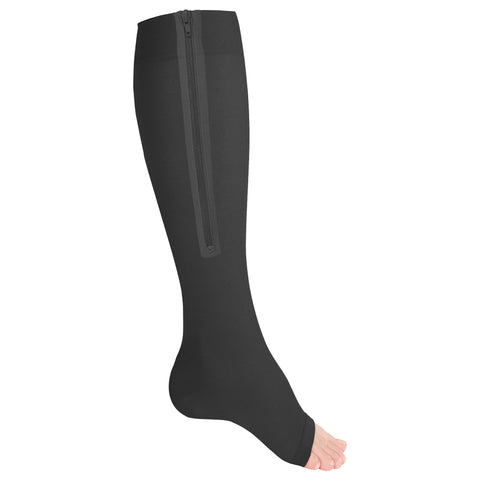 0675 / Knee High Zipper Compression Socks