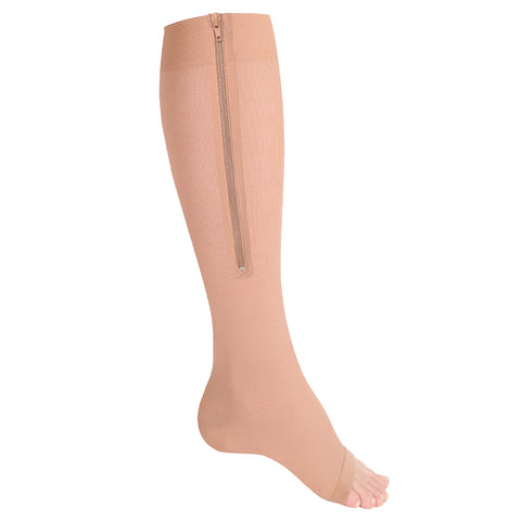 0675 / Knee High Zipper Compression Socks