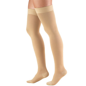 Thigh High Closed Toe Beige Medical Stockings