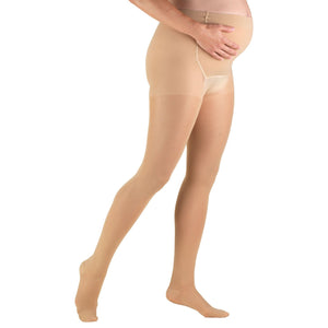 Ladies' Sheer Maternity Pantyhose in Beige