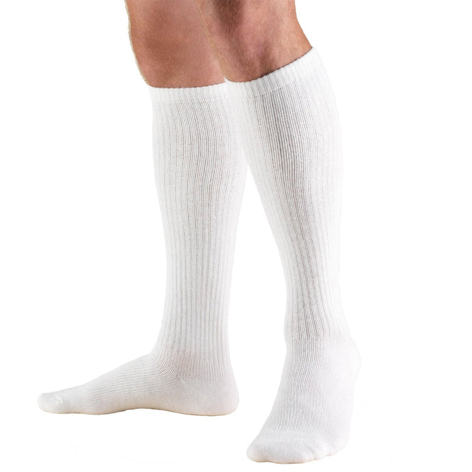 Knee High White Trusoft Compression Socks