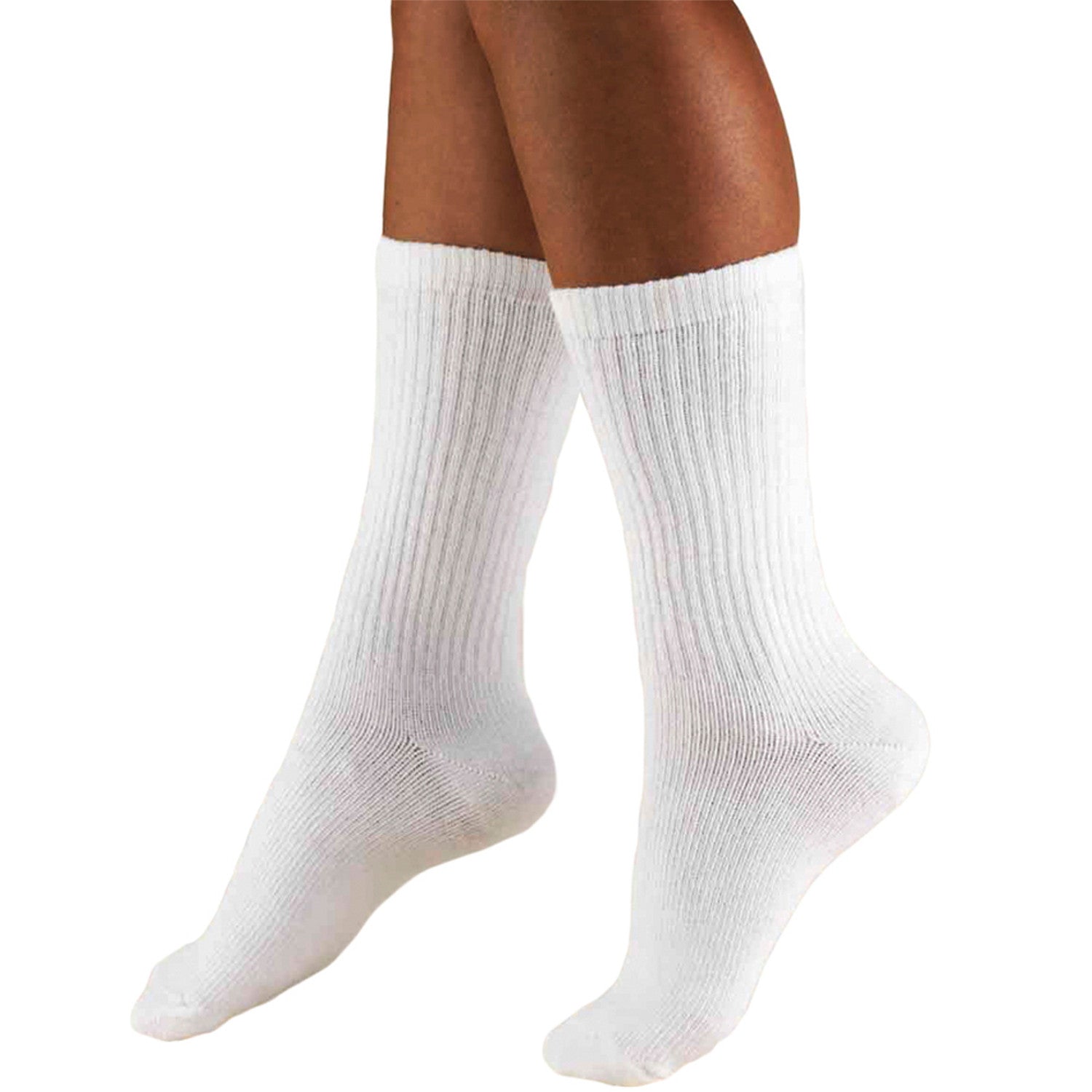 Men's Crew Length Casual Cushion Foot Socks
