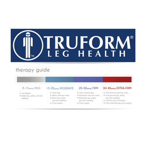 1933 / Truform Compression Socks / 15-20 mmHg / Knee High / Cushion Foot / Therapy Guide
